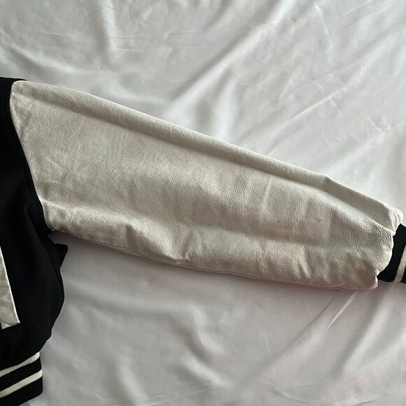 Vintage Playboy Varsity Jacket Reversible Women’s Size Small Y2K Sweater 2000s - Picture 11 of 12